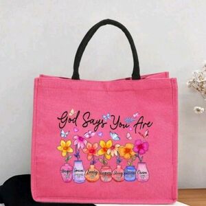 COPY - Pink Floral Tote Bag